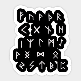 Nordic rune alphabet Sticker